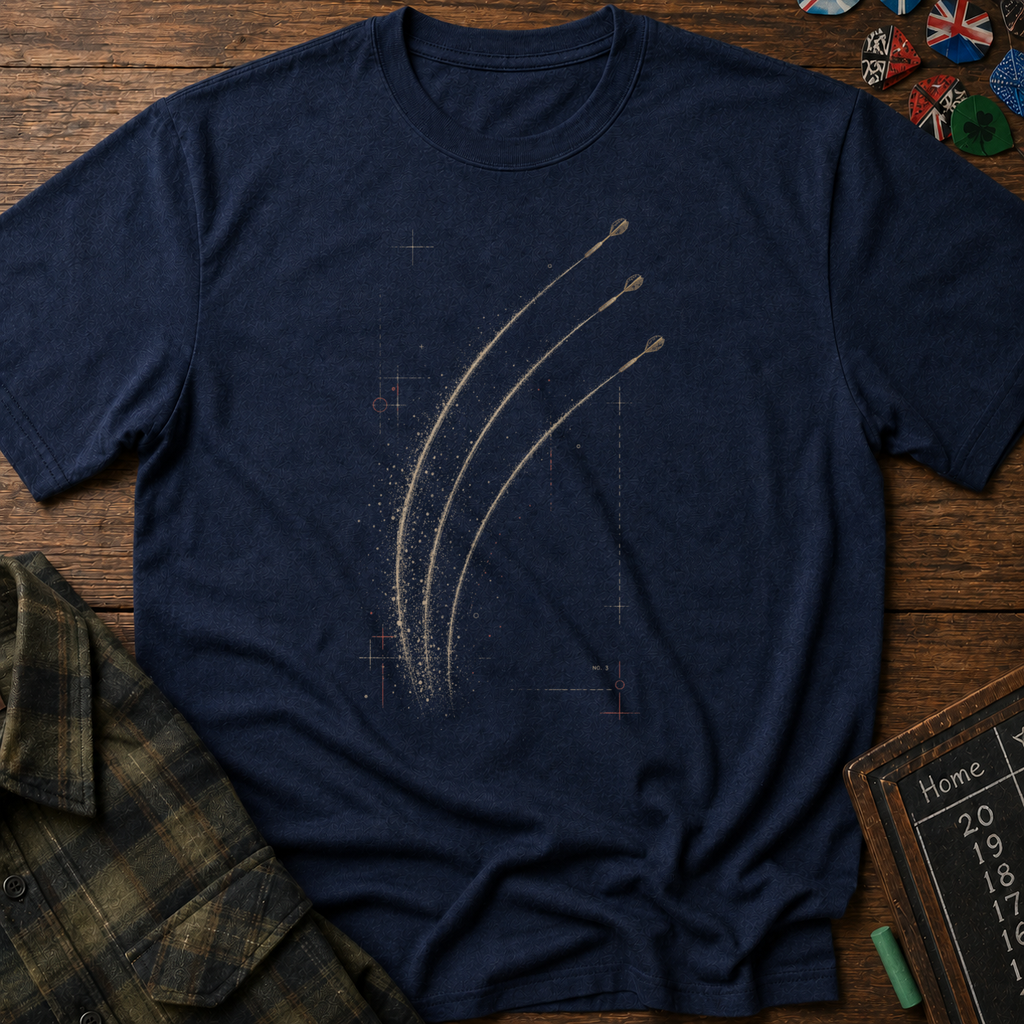 Trajectory Study No. 3 Darts T-Shirt