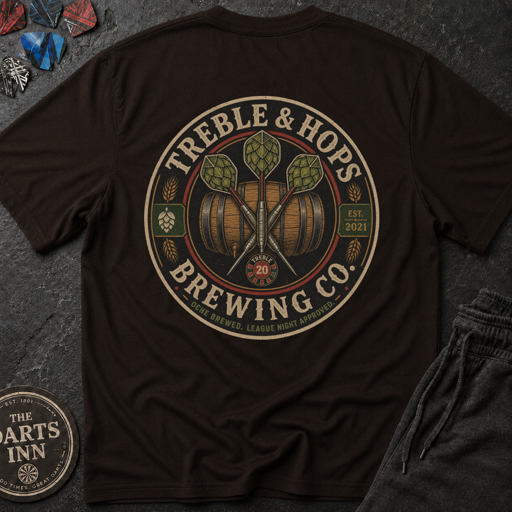 Treble & Hops Brewing Co. Darts Brewery T-Shirt