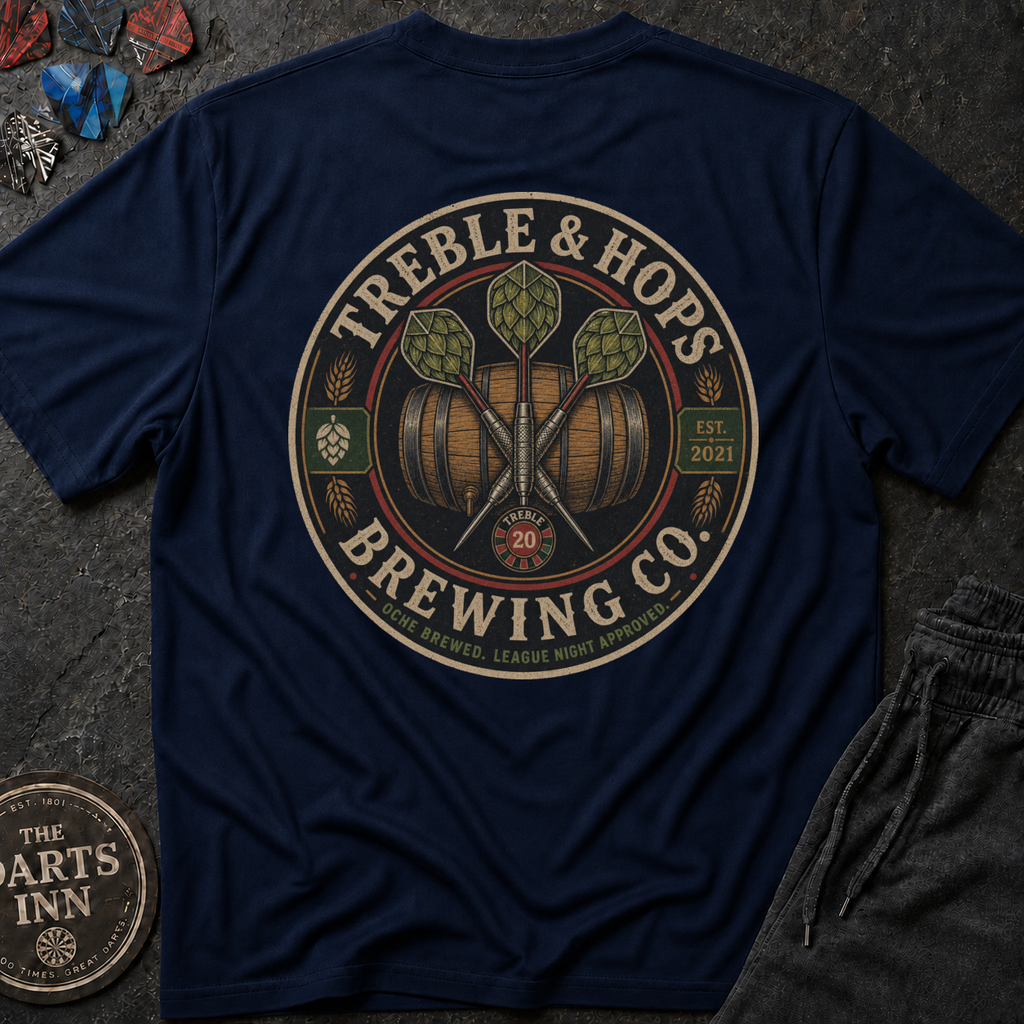 Treble & Hops Brewing Co. Darts Brewery T-Shirt
