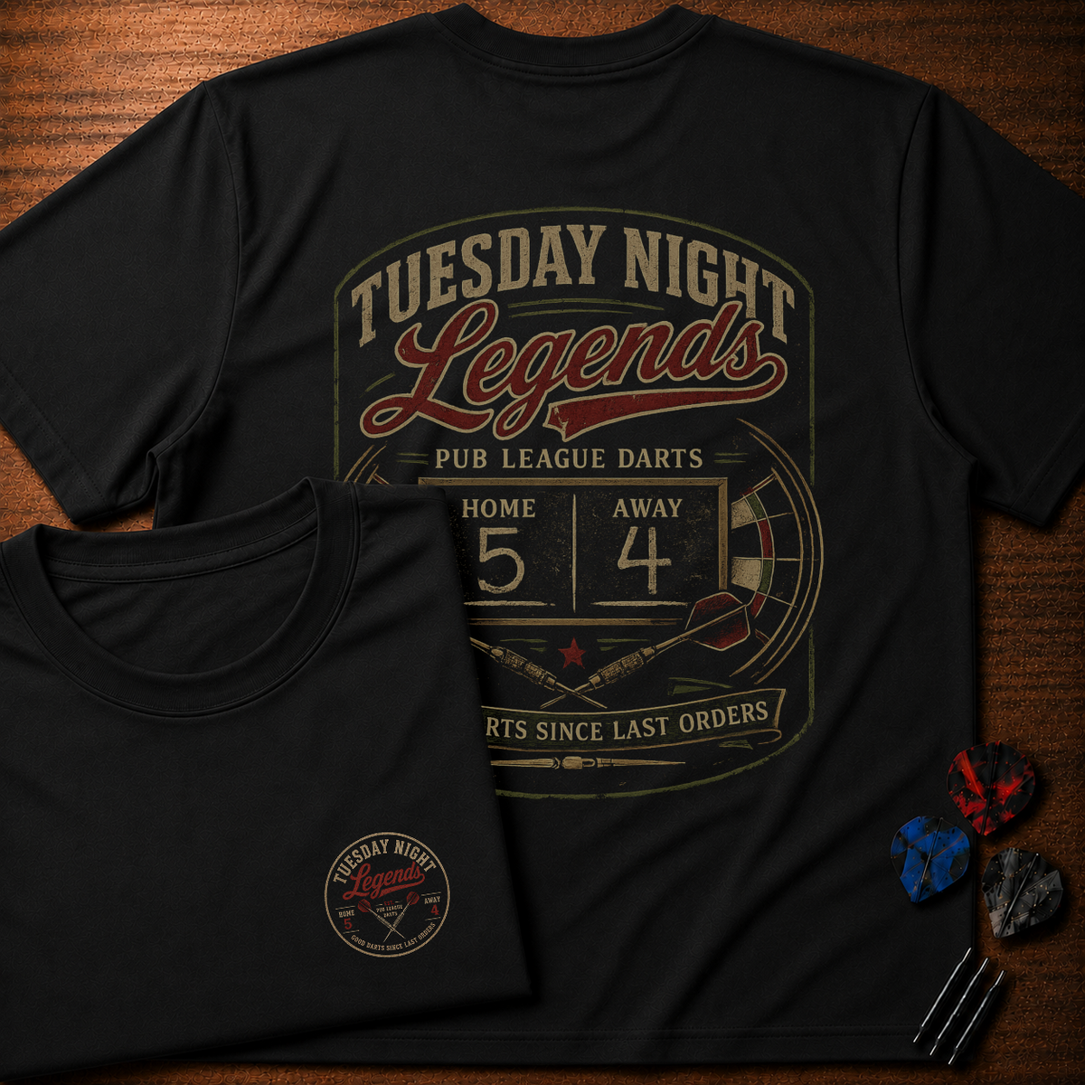 Tuesday Night Legends T-Shirt (Two-sided)