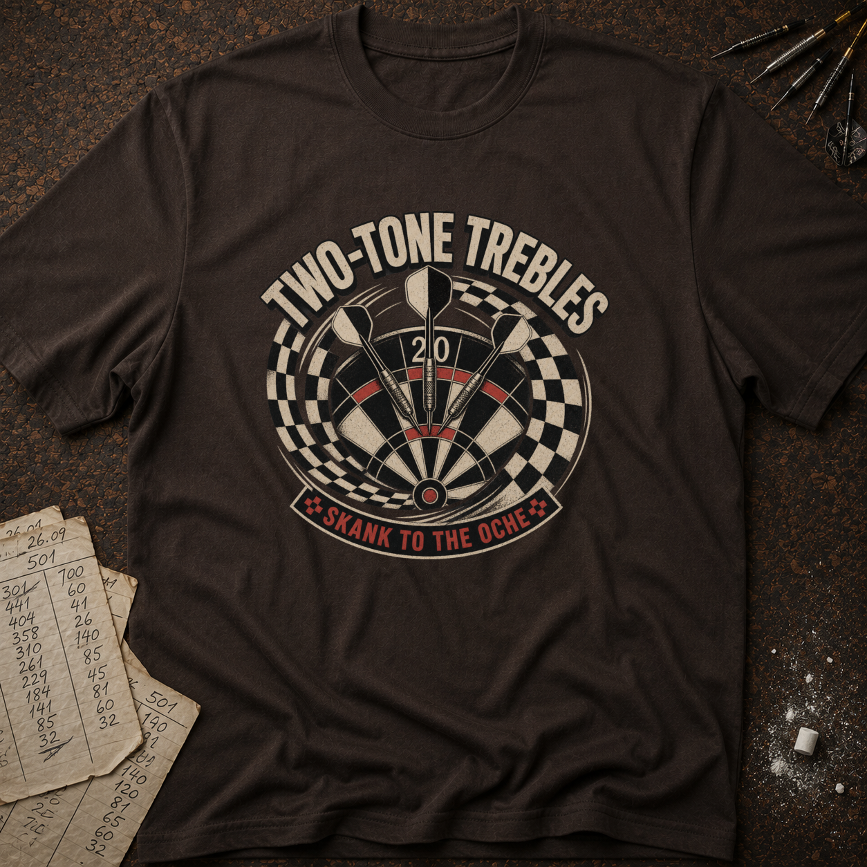 Two-Tone Trebles Darts T-Shirt