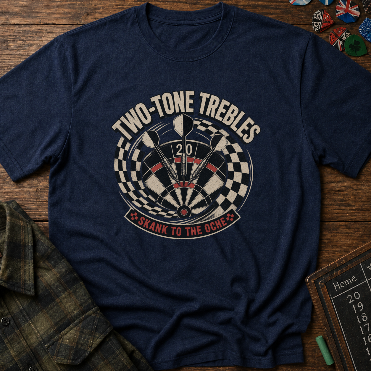 Two-Tone Trebles Darts T-Shirt