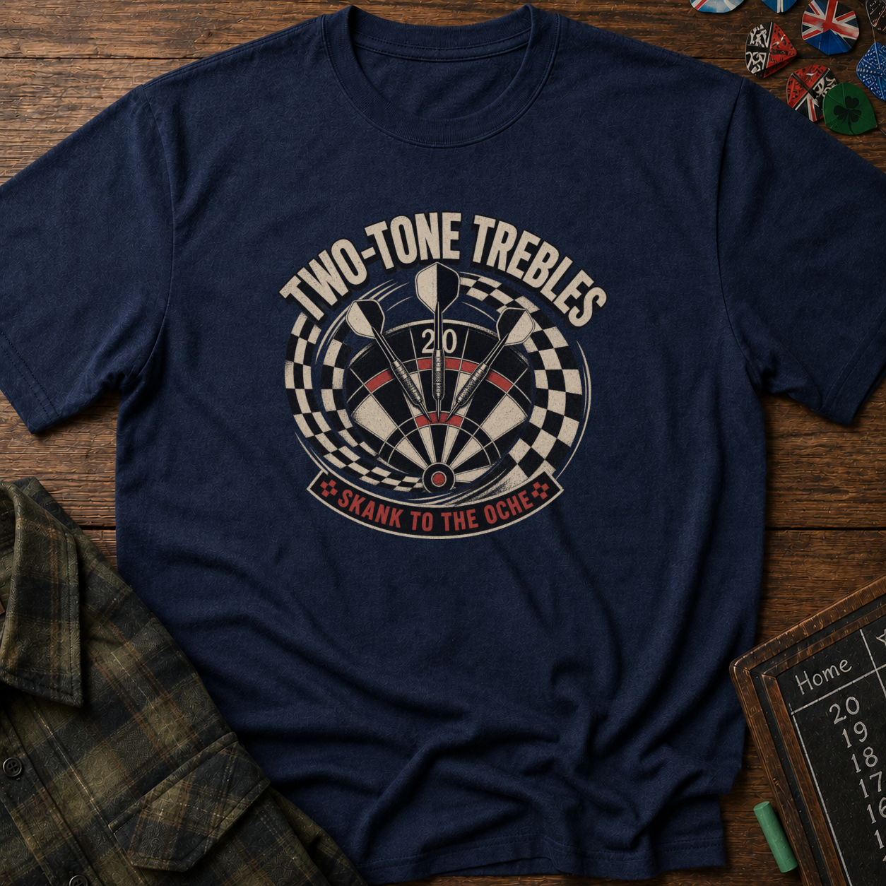 Two-Tone Trebles Darts T-Shirt