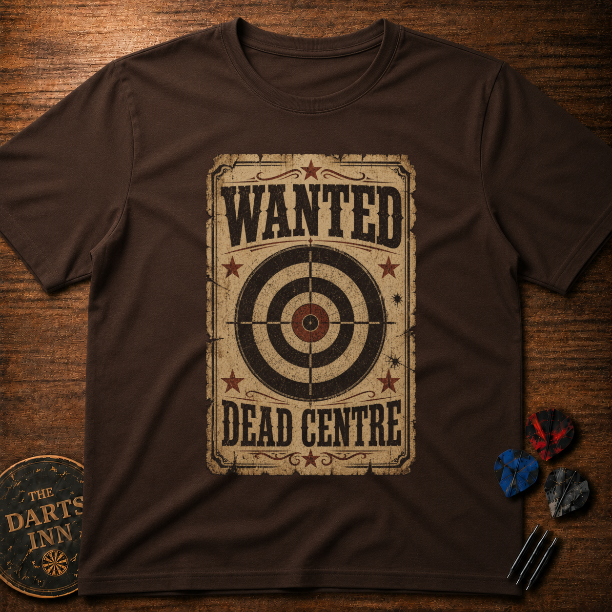 Wanted: Dead Centre Darts T-Shirt