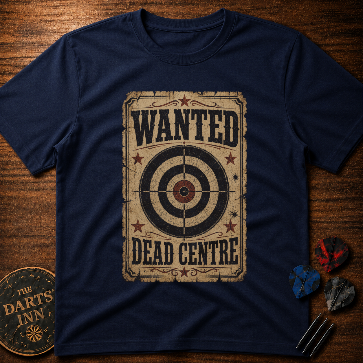 Wanted: Dead Centre Darts T-Shirt